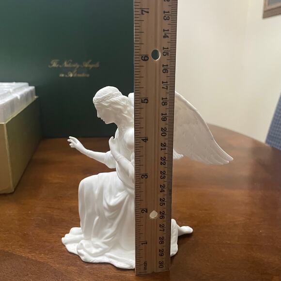 VTG Lenox Collection Nativity Angels of Adoration White Bisque China Figurines - Picture 15 of 15